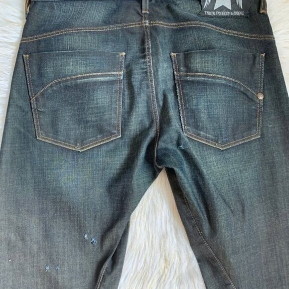 Truth, Freedom & Bread blue jeans 31 straight dark wash - Picture 8 of 13